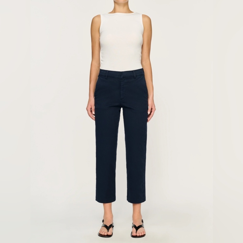 NWT DL1961 Gerri Trouser Twill Pant 26” Marine Navy - Size 28
